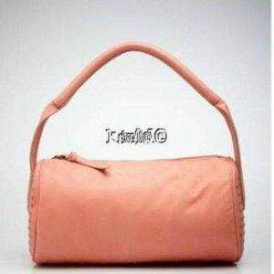 NWT BCBG MAXAZRIA PINK PEACH GINGER LEATHER HOBO PURSE WITH STUDS